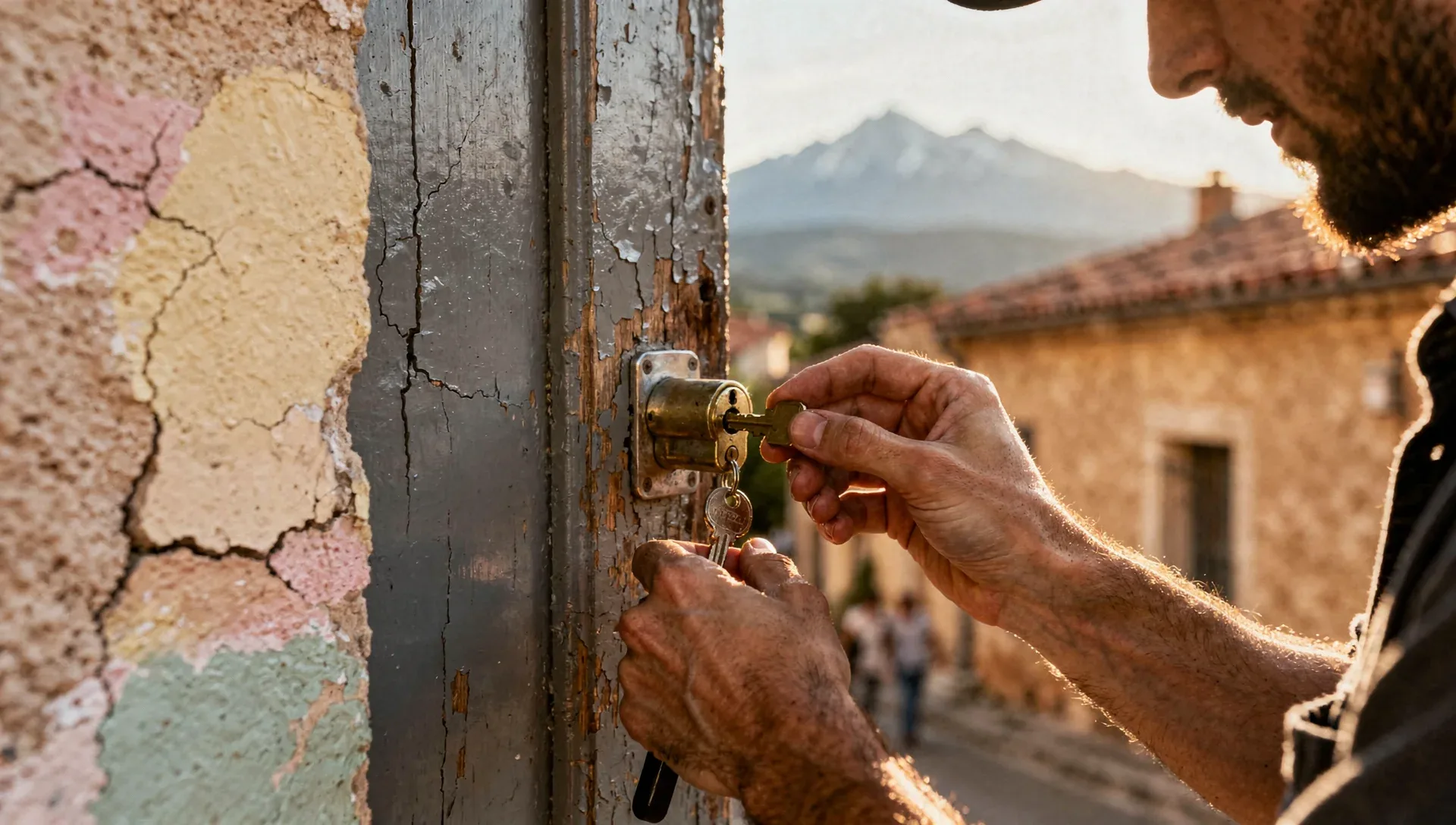 Artisan serrurier au travail sur une serrure à Toulouges