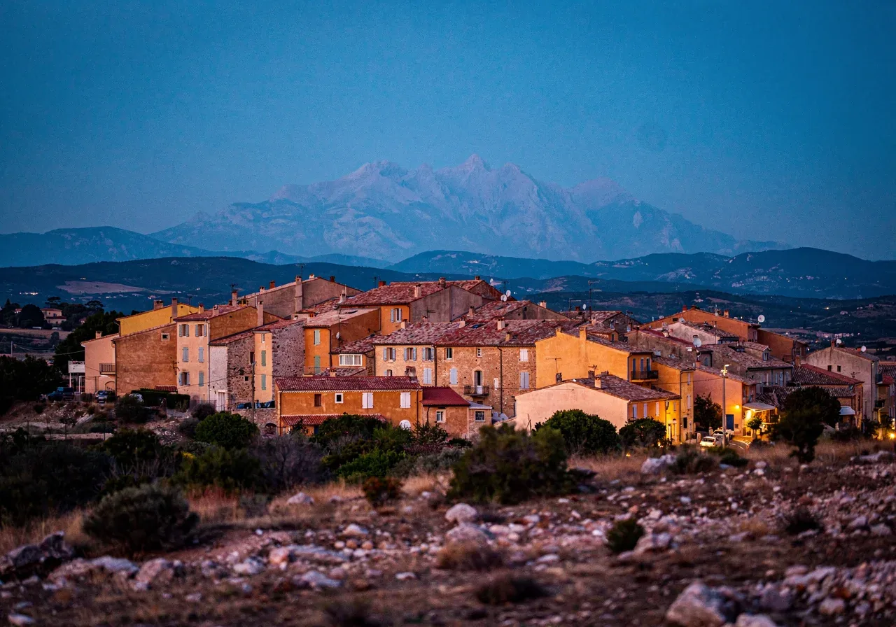 Vue de Toulouges et de ses environs